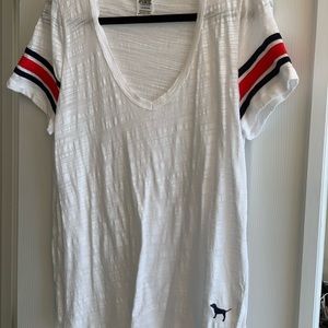 Victoria Secret Baseball T-shirt Sz L